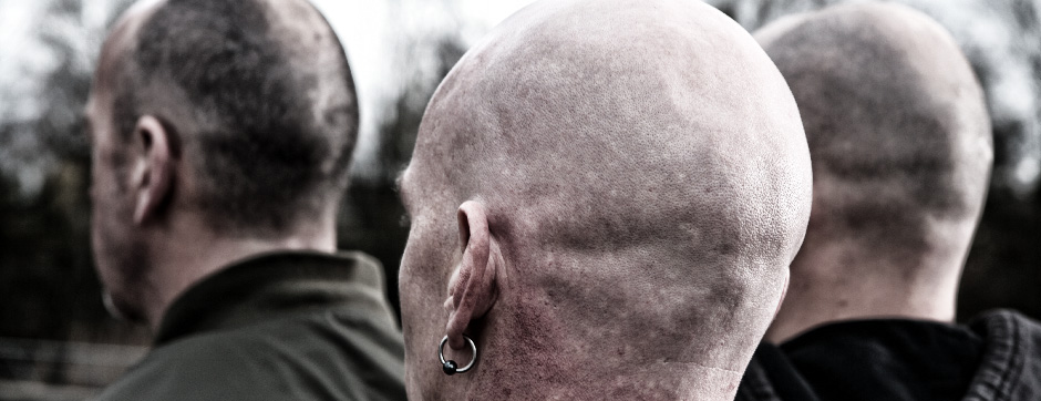 Neo-Nazis auf einer Demonstration.